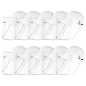Buy 10X Outdoor Protection Hat Anti-Fog Pollution Dust Protective Cap Full Face HD Shield Cover Adult White Online - Business & Industrial/Work Safety Protective Gear/Protective Masks - 1 - NZ Depot Free Shipping