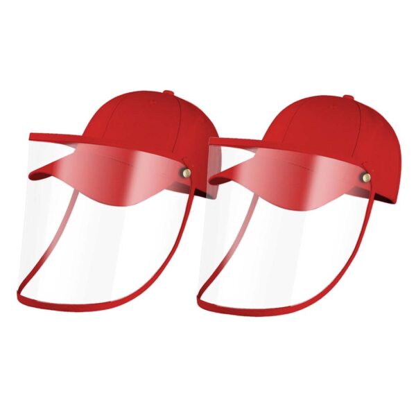 2X Outdoor Protection Hat Anti-Fog Pollution Dust Protective Cap Full Face HD Shield Cover Kids Red, Business & Industrial>Work Safety Protective Gear>Protective Masks, , , , ,  - NZ DEPOT 1