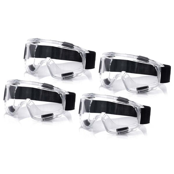 4X Clear Protective Eye Glasses Safety Windproof Lab Goggles Eyewear - NZ DEPOT