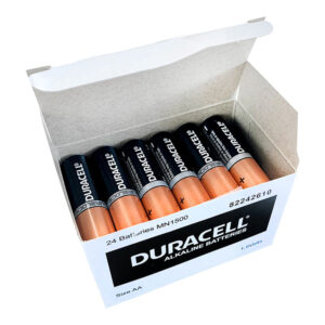 Duracell Coppertop Alkaline AA Battery Bulk Pack of 24 Double A Batteries with Power Boost Ingredients