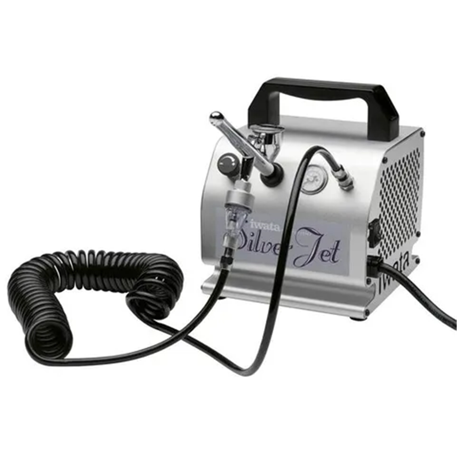 Iwata Air Brush Compressor Silver Jet + Filter - Airbrushes & Air ...