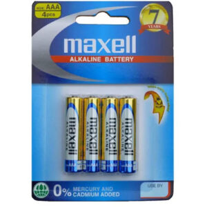 Maxell LR03GD-4B ALKALINE BATTERY AAA 4 PACK BLISTER - NZ DEPOT