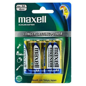 Maxell LR6GD-4B ALKALINE BATTERY AA 4 PACK BLISTER - NZ DEPOT