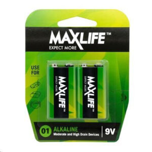 Maxlife 9V Alkaline 2 Pack - NZ DEPOT