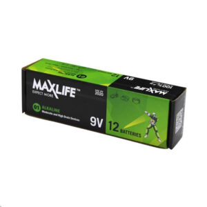 Maxlife BAT9V-A12 9V Alkaline Battery 12 BULK Pack - NZ DEPOT