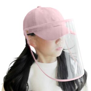 Outdoor Protection Hat Anti-Fog Pollution Dust Protective Cap Full Face HD Shield Cover Kids Pink, Business & Industrial, Work Safety Protective Gear, Protective Masks, , ,  - NZ DEPOT 1