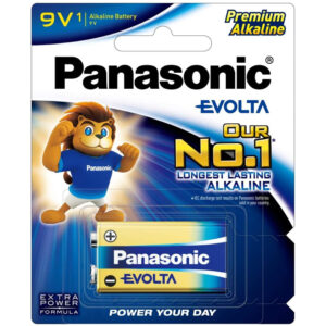 Panasonic 6LR61EG/1B long-lasting 9V 1 Pack Evolta Alkaline Premium Battery 9 Volt 1 Pack No1 Longest Lasting. - NZ DEPOT