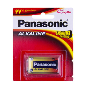 Panasonic 6LR61T/1B 9V Alkaline Battery 9Volt 1 Pack 20% Longer Lasting Alkaline-Zinc - NZ DEPOT