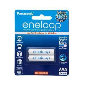 Panasonic BK-4MCCE/2BA Eneloop Rechargeable AAA 2pk retail pack - NZ DEPOT