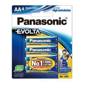 Panasonic LR6EG/4B Evolta premium AA 4 Pack Alkaline Batteries For Current-hungry Devices 1.5V Extra power formula - NZ DEPOT