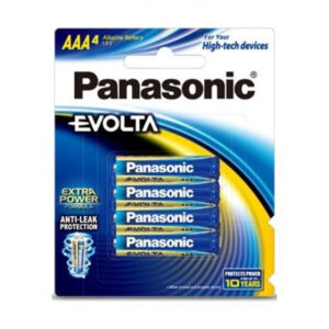 Panasonic LR03EG/4B Evolta Batteries AAA 4 Pack Alkaline For Current-hungry Devices retail pack - NZ DEPOT