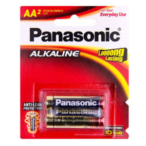 Panasonic LR6T/2B Alkaline Batteries AA 2 Pack mercury free and leak resistant - Best value for money - NZ DEPOT