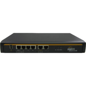 Peplink Balance 30Proworldwide WAN Ports 2x GbE CAT6 LTE Advanced Modem 300Mbps LTE WAN Primary or FailoverLAN 4 Port GbE Switch POE enabled with Activation Kit400Mbps Routing Throughput NZDEPOT - NZ DEPOT