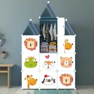 Buy SOGA 10 Cubes DIY Animal Design Portable Wardrobe Divide-Grid Modular Storage Organiser Foldable Closet Online - Home & Living/Bedroom›Bedroom Storage Solutions/Other - 2 - NZ Depot Free Shipping