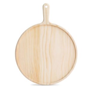 SOGA 10 inch Round Premium Wooden Pine Food Serving Tray Charcuterie Board Paddle Home Decor, Kitchenware, Table Top, Servingware, Servingware Platter, ,  - NZ DEPOT 1