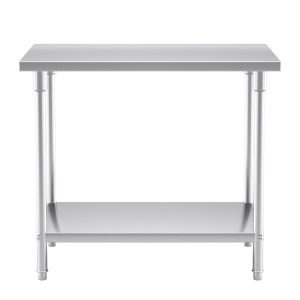 SOGA 100*70*85cm Commercial Catering Kitchen Stainless Steel Prep Work Bench, furniture > kitchen & dining room furniture > buffets, sideboards & kitchen islands, , , , ,  - NZ DEPOT 2