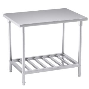 SOGA 100*70*85cm Commercial Catering Kitchen Stainless Steel Prep Work Bench, furniture > kitchen & dining room furniture > buffets, sideboards & kitchen islands, , , , ,  - NZ DEPOT 1