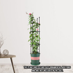 SOGA 103cm 4-Bar Plant Frame Stand Trellis Vegetable Flower Herbs Outdoor Vine Support Garden Rack with Rings, Garden, Tools & Hardware, Gardening & Lawn Care, Garden Decor, ,  - NZ DEPOT 2