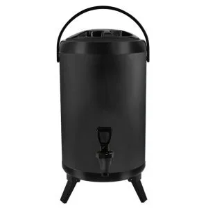 Buy SOGA 10L Stainless Steel Insulated Milk Tea Barrel Hot and Cold Beverage Dispenser Container with Faucet Black Online - Home & Living/Kitchen & Dining/Barware/Spirit Dispensers - 1 - NZ Depot Free Shipping