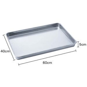 SOGA 10X Aluminium Oven Baking Pan Cooking Tray for Baker Gastronorm 60*40*5cm, Home & Living, Kitchen & Dining, Bakeware, Baking Trays, ,  - NZ DEPOT 2