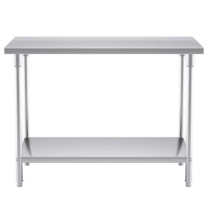 SOGA 120*70*85cm Commercial Catering Kitchen Stainless Steel Prep Work Bench, furniture > kitchen & dining room furniture > buffets, sideboards & kitchen islands, , , , ,  - NZ DEPOT 2