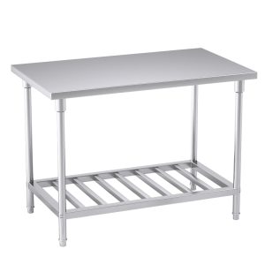 SOGA 120*70*85cm Commercial Catering Kitchen Stainless Steel Prep Work Bench, furniture > kitchen & dining room furniture > buffets, sideboards & kitchen islands, , , , ,  - NZ DEPOT 1