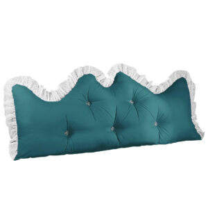 SOGA 120cm Blue-Green Princess Bed Pillow Headboard Backrest Bedside Tatami Sofa Cushion with Ruffle Lace Home Decor, Furniture, Living Room Furniture, Occasional Chairs, , ,  - NZ DEPOT 1