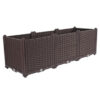 SOGA 120cm Raised Planter Box Vegetable Herb Flower Outdoor Plastic Plants Garden Bed Deepen, Garden, Tools & Hardware>Gardening & Lawn Care>Pots, Planters & Container Accessories, , , , ,  - NZ DEPOT 1