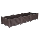 SOGA 120cm Raised Planter Box Vegetable Herb Flower Outdoor Plastic Plants Garden Bed, Garden, Tools & Hardware>Gardening & Lawn Care>Pots, Planters & Container Accessories, , , , ,  - NZ DEPOT 1