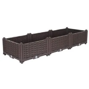 Buy SOGA 120cm Raised Planter Box Vegetable Herb Flower Outdoor Plastic Plants Garden Bed Online - Garden, Tools & Hardware/Gardening & Lawn Care/Pots, Planters & Container Accessories - 1 - NZ Depot Free Shipping