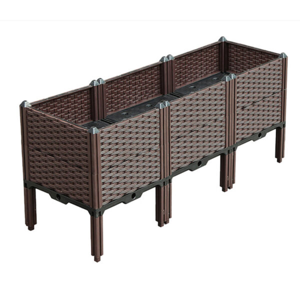SOGA 120cm Raised Planter Box Vegetable Herb Flower Outdoor Plastic Plants Garden Bed with Legs Deepen, Garden, Tools & Hardware>Gardening & Lawn Care>Pots, Planters & Container Accessories, , , , ,  - NZ DEPOT 1