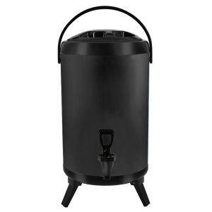 SOGA 12L Stainless Steel Insulated Milk Tea Barrel Hot and Cold Beverage Dispenser Container with Faucet Black, Home & Living, Kitchen & Dining, Barware, Spirit Dispensers, ,  - NZ DEPOT 1