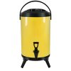 SOGA 12L Stainless Steel Insulated Milk Tea Barrel Hot and Cold Beverage Dispenser Container with Faucet Yellow, Home & Living>Kitchen & Dining>Barware>Spirit Dispensers, , , , ,  - NZ DEPOT 1