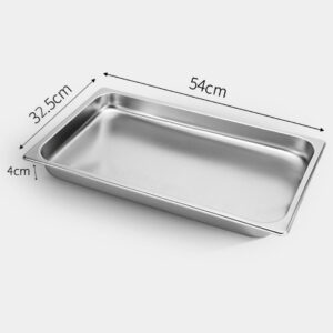 SOGA 12X Gastronorm GN Pan Full Size 1/1 GN Pan 4cm Deep Stainless Steel Tray, Home & Living, Kitchen & Dining, Bakeware, Baking Trays, ,  - NZ DEPOT 2