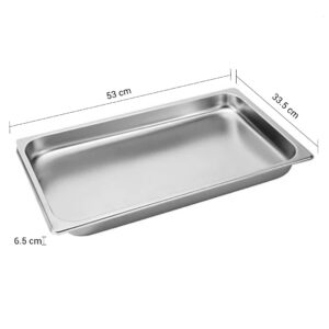 SOGA 12X  Gastronorm GN Pan Full Size 1/1 GN Pan 6.5cm Deep Stainless Steel Tray, Home & Living, Kitchen & Dining, Bakeware, Baking Trays, ,  - NZ DEPOT 2