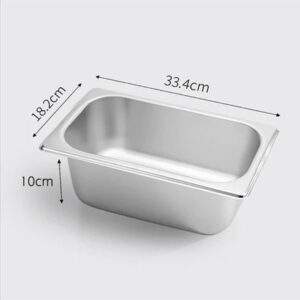 SOGA 12X Gastronorm GN Pan Full Size 1/3 GN Pan 10cm Deep Stainless Steel Tray, Home & Living, Kitchen & Dining, Bakeware, Baking Trays, ,  - NZ DEPOT 2