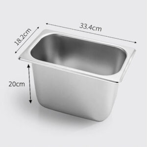 SOGA 12X Gastronorm GN Pan Full Size 1/3 GN Pan 20cm Deep Stainless Steel Tray, Home & Living, Kitchen & Dining, Bakeware, Baking Trays, ,  - NZ DEPOT 2