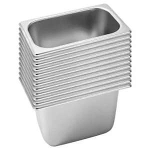 Buy SOGA 12X Gastronorm GN Pan Full Size 1/3 GN Pan 20cm Deep Stainless Steel Tray Online - Home & Living/Kitchen & Dining/Bakeware/Baking Trays - 1 - NZ Depot Free Shipping