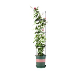 SOGA 133cm 4-Bar Plant Frame Stand Trellis Vegetable Flower Herbs Outdoor Vine Support Garden Rack with Rings, Garden, Tools & Hardware, Gardening & Lawn Care, Garden Decor, ,  - NZ DEPOT 1