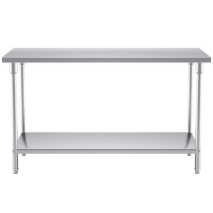 SOGA 150*70*85cm Commercial Catering Kitchen Stainless Steel Prep Work Bench, furniture > kitchen & dining room furniture > buffets, sideboards & kitchen islands, , , , ,  - NZ DEPOT 2