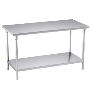 SOGA 150*70*85cm Commercial Catering Kitchen Stainless Steel Prep Work Bench, furniture, kitchen & dining room furniture, buffets, sideboards & kitchen islands, , ,  - NZ DEPOT 1