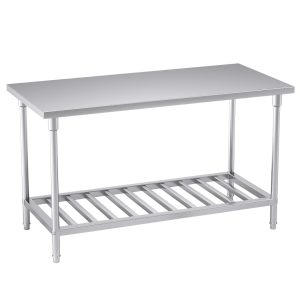 SOGA 150*70*85cm Commercial Catering Kitchen Stainless Steel Prep Work Bench, furniture > kitchen & dining room furniture > buffets, sideboards & kitchen islands, , , , ,  - NZ DEPOT 1