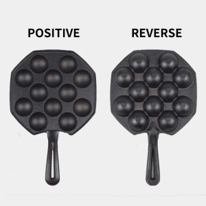 SOGA 18CM Cast Iron Takoyaki Fry Pan Octopus Balls Maker 12 Hole Cavities Grill Mold, Home & Living, Kitchen & Dining, Cookware, Frying Pans, ,  - NZ DEPOT 2