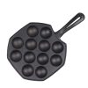 SOGA 18CM Cast Iron Takoyaki Fry Pan Octopus Balls Maker 12 Hole Cavities Grill Mold, Home & Living>Kitchen & Dining>Cookware>Frying Pans, , , , ,  - NZ DEPOT 1