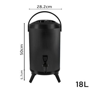 SOGA 18L Stainless Steel Insulated Milk Tea Barrel Hot and Cold Beverage Dispenser Container with Faucet Black, Home & Living, Kitchen & Dining, Barware, Spirit Dispensers, ,  - NZ DEPOT 2