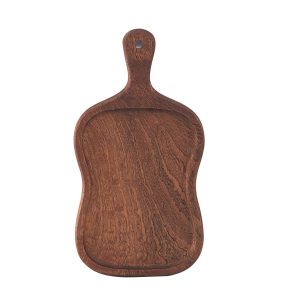 SOGA 18cm Brown Wooden Serving Tray Board Paddle with Handle Home Decor, Kitchenware, Table Top, Servingware, Servingware Platter, ,  - NZ DEPOT 1