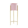 SOGA 2 Layer 42cm Gold Metal Plant Stand with Pink Flower Pot Holder Corner Shelving Rack Indoor Display, Home & Living>Home Decor>Indoor Pots, Planters and Plant Stands, , , , ,  - NZ DEPOT 1