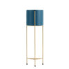 SOGA 2 Layer 65cm Gold Metal Plant Stand with Blue Flower Pot Holder Corner Shelving Rack Indoor Display, Home & Living>Home Decor>Indoor Pots, Planters and Plant Stands, , , , ,  - NZ DEPOT 1