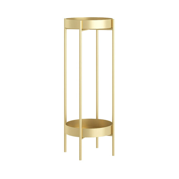 Soga 2 Layer 80Cm Gold Metal Plant Stand Flower Pot Holder Corner Shelving Rack Indoor Display, Home &Amp; Living, Home Decor, Indoor Pots, Planters And Plant Stands, , ,  - Nz Depot 1