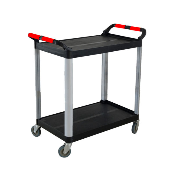 Soga 2 Tier Food Trolley Portable Kitchen Cart Multifunctional Big Utility Service With Wheels 950X500X640Mm Black, Business &Amp; Industrial, Food Service, Food Service Carts, , ,  - Nz Depot 1